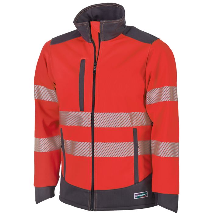 Climaclean Reflex Veste de sécurité tous temps rouge vif/gris Taille 