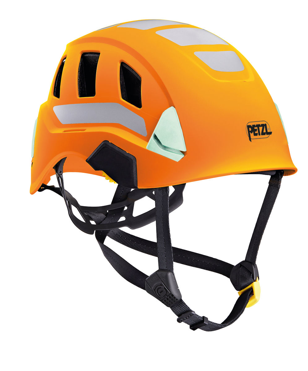 Petzl Strato Vent Hi-Viz hochsichtbarer Helm orange