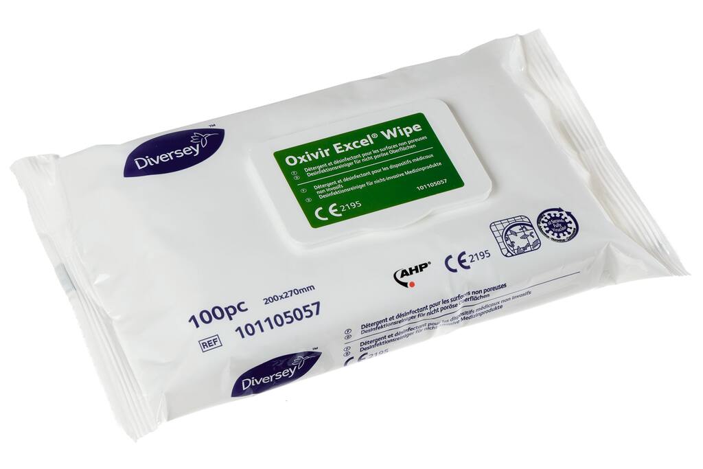 Diversey Oxivir Excel Wipe Lingettes désinfectantes Soft Pack