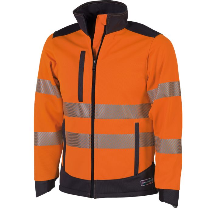 Climaclean Reflex Allwetter-Warnschutzjacke leuchtorange/grau Gr. S