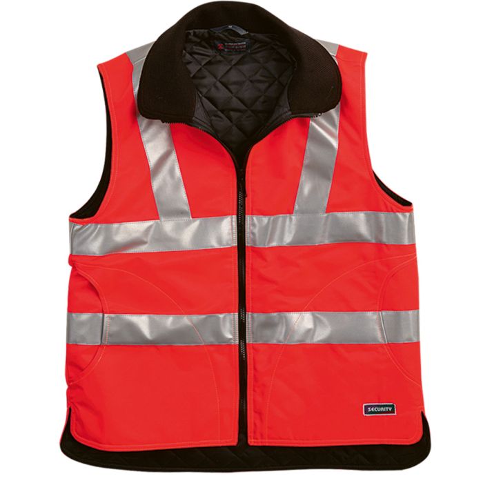 Security Gilet de sécurité hiver rouge vif