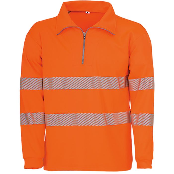 Bioactive Reflex EN 20471 Sweat-shirt de sécurité orange vif Taille S